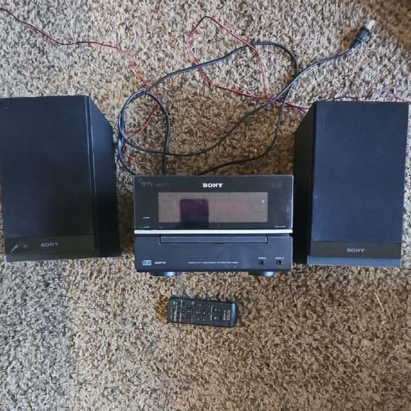 Sony Black Portable CD Player with Speakers